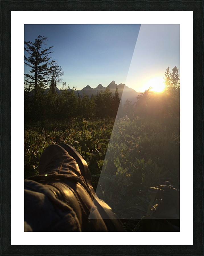 Mountain Evening Picture Frame print