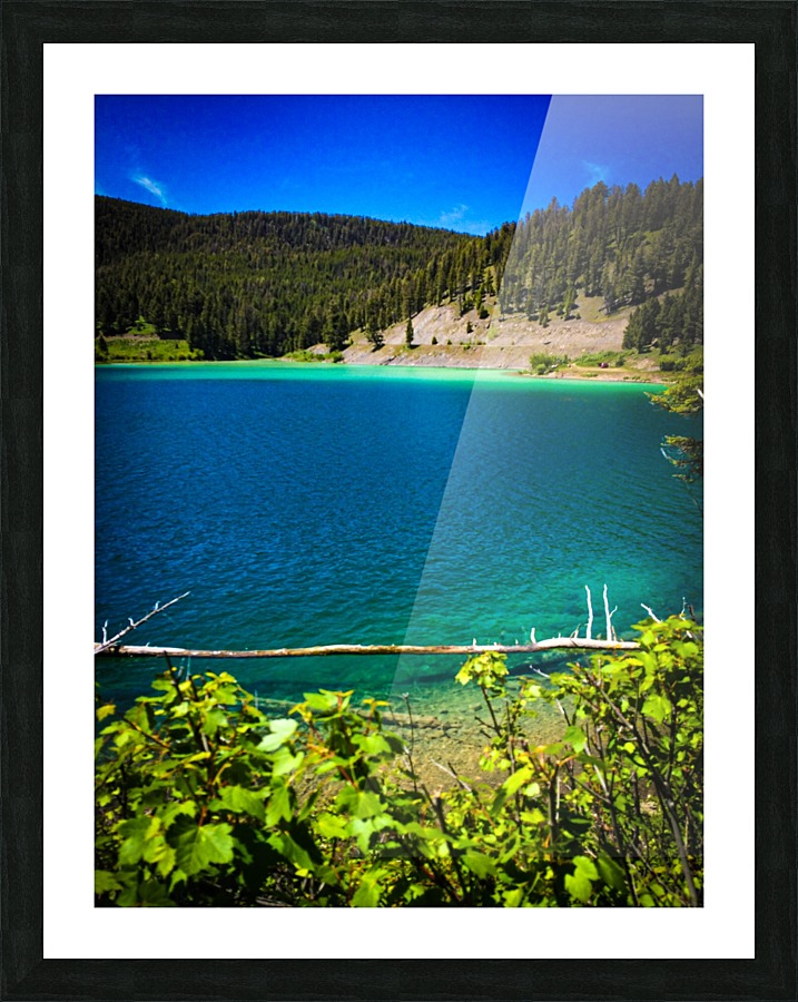 Cliff Lake MT Picture Frame print