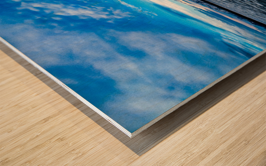 Lake Yellowstone Wood print