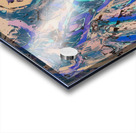 spacey purple paisley Acrylic print