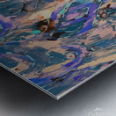 spacey purple paisley Metal print