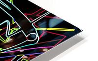 crazy guy neon glow HD Metal print