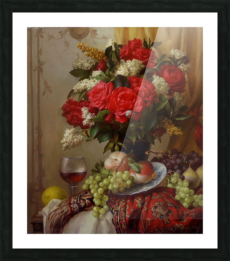 Red roses Picture Frame print