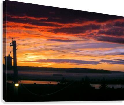 Fire in the Sky Canvas Print