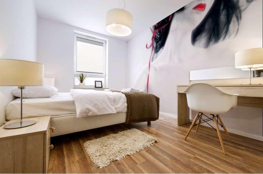 The Red Breeze Mural print