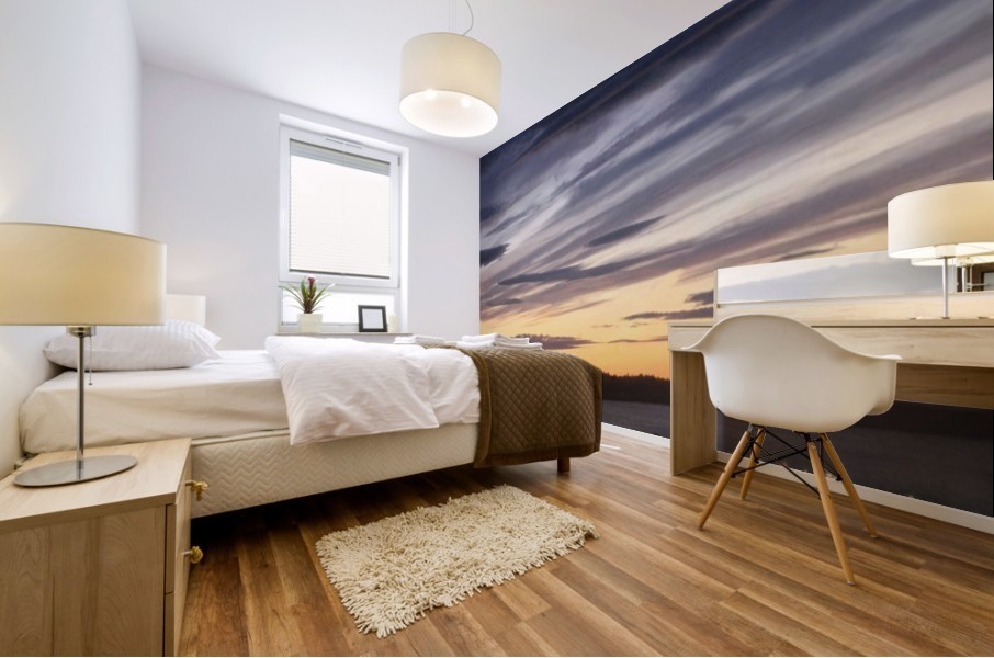 Lava Lamp Sunset Mural print