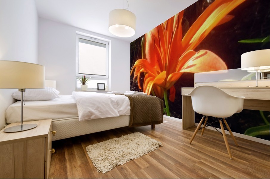 Garden Flower Orange Mural print