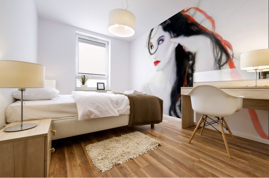 My Red Melancholy Mural print
