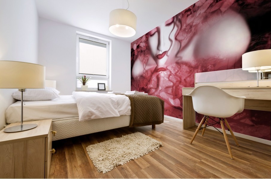 Red Autumn Mural print