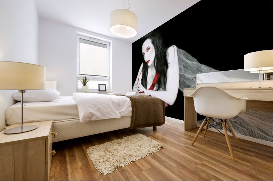 The Red Lie Mural print