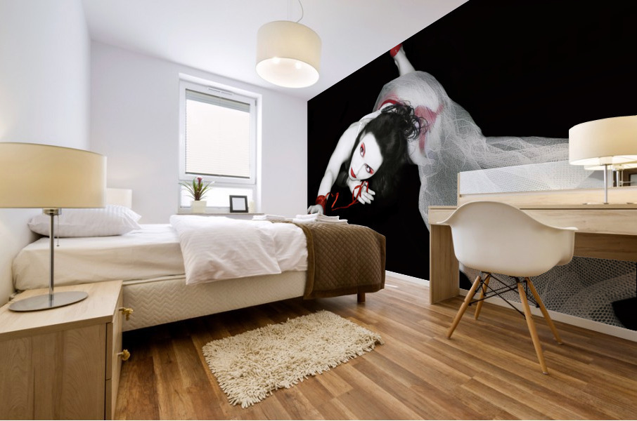 The Red Fall Mural print