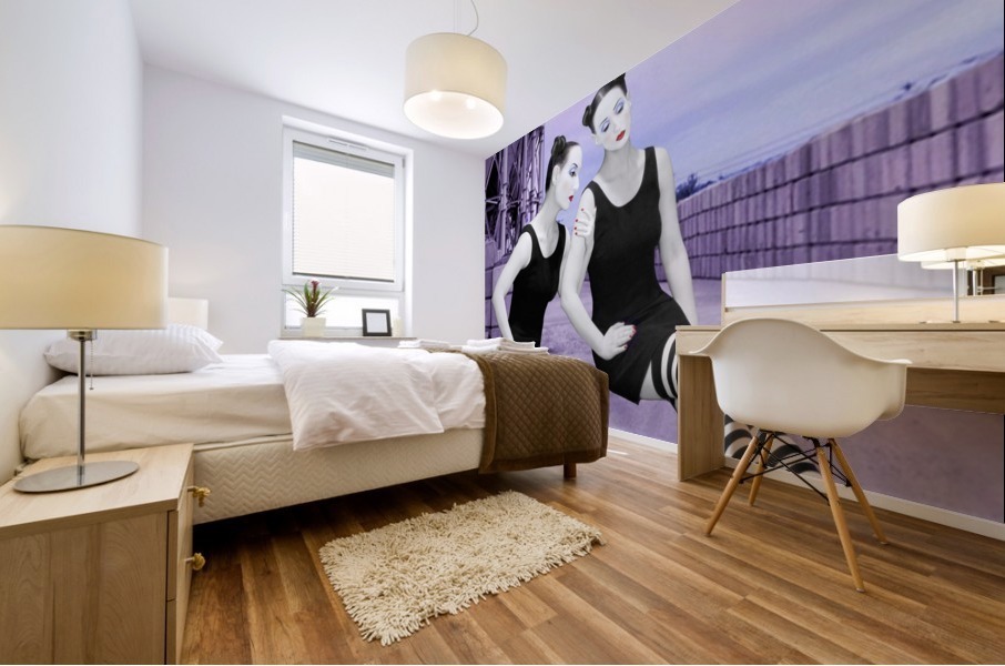 Lavender Melancholy Mural print