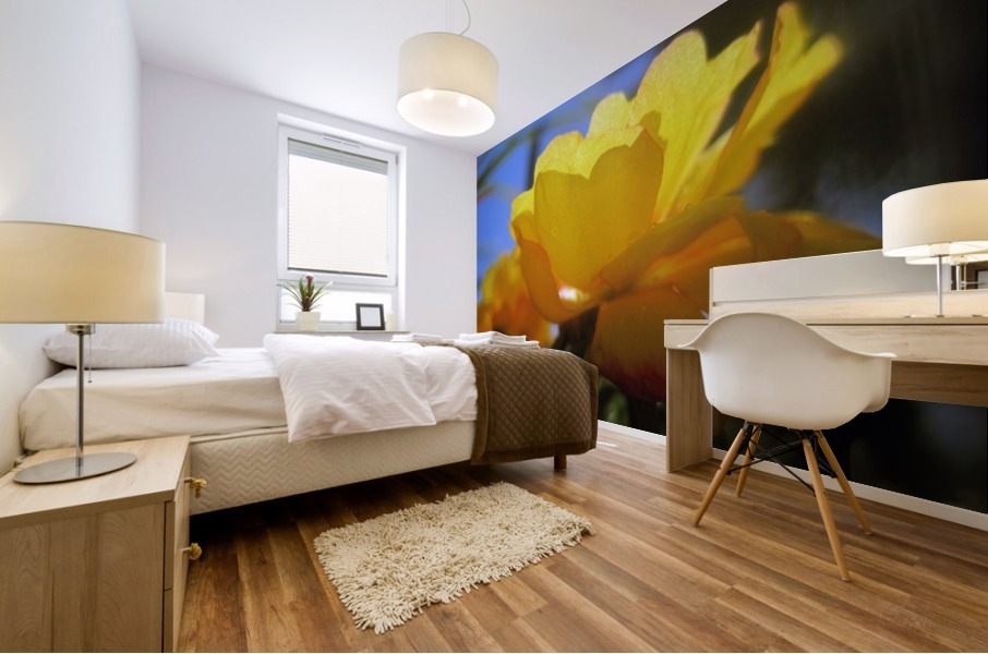 Midnight Garden Flower Mural print