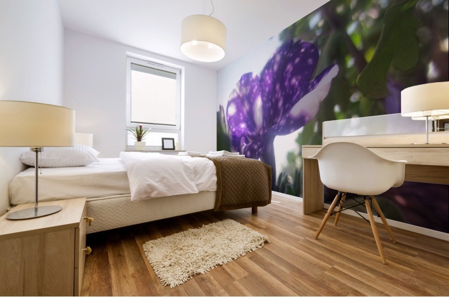 Violet Flowers 7 Mural print