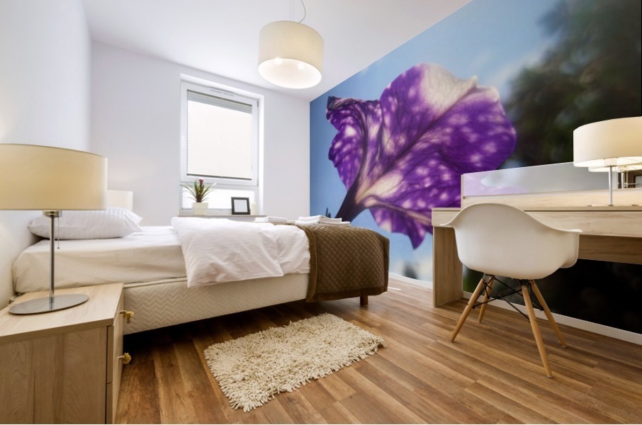 Violet Flowers 2 Mural print