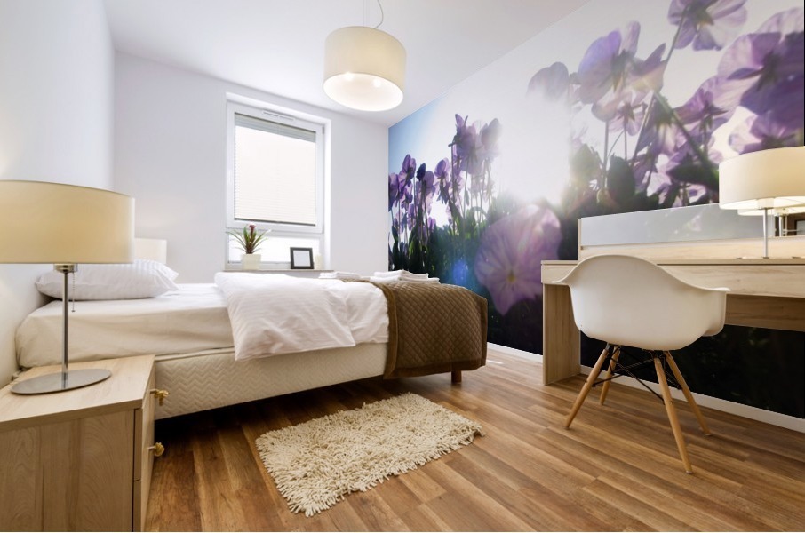 Sun-Drenched Flowers Mural print