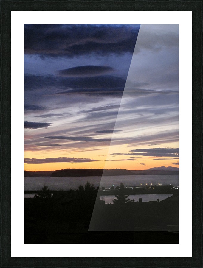 Lava Lamp Sunset Picture Frame print