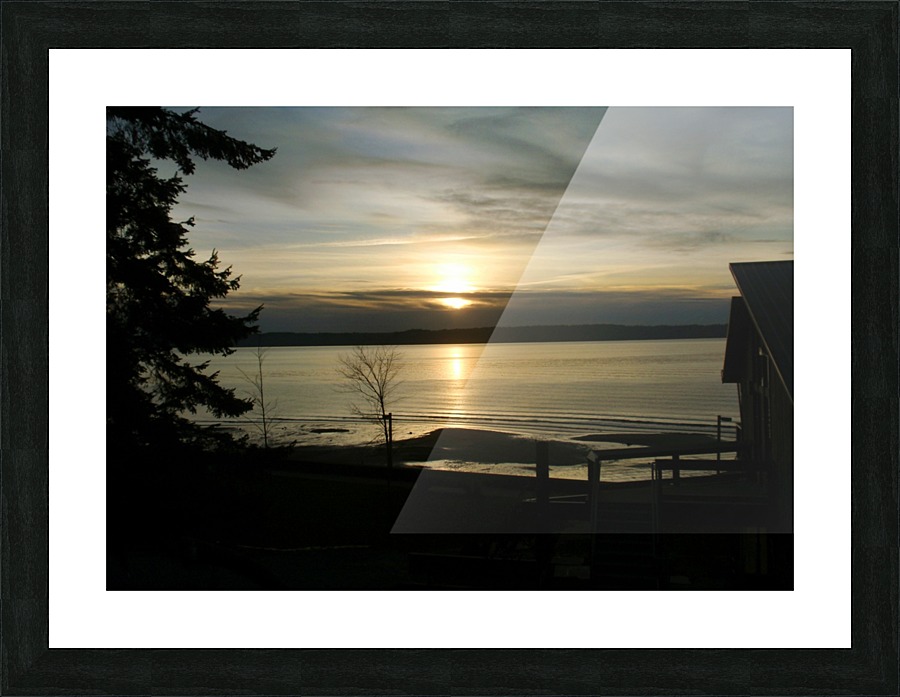 Serene Seattle Sunset Picture Frame print