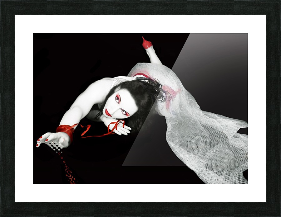 The Red Fall Picture Frame print