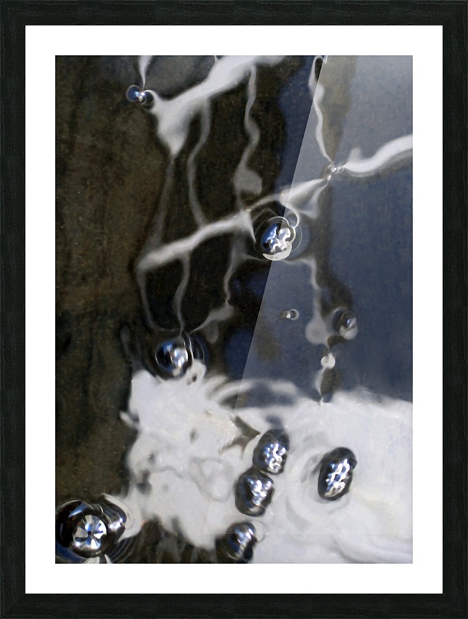 French Door and Bubbles Picture Frame print