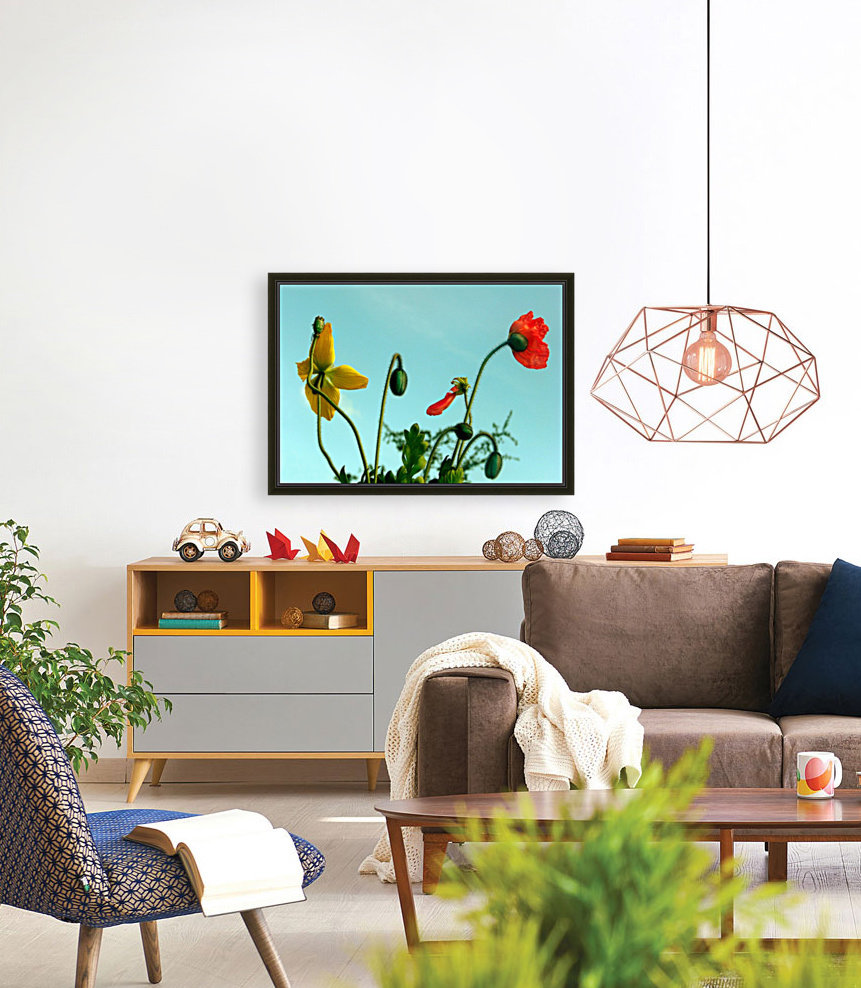Spring Sky Flowers Reproduction