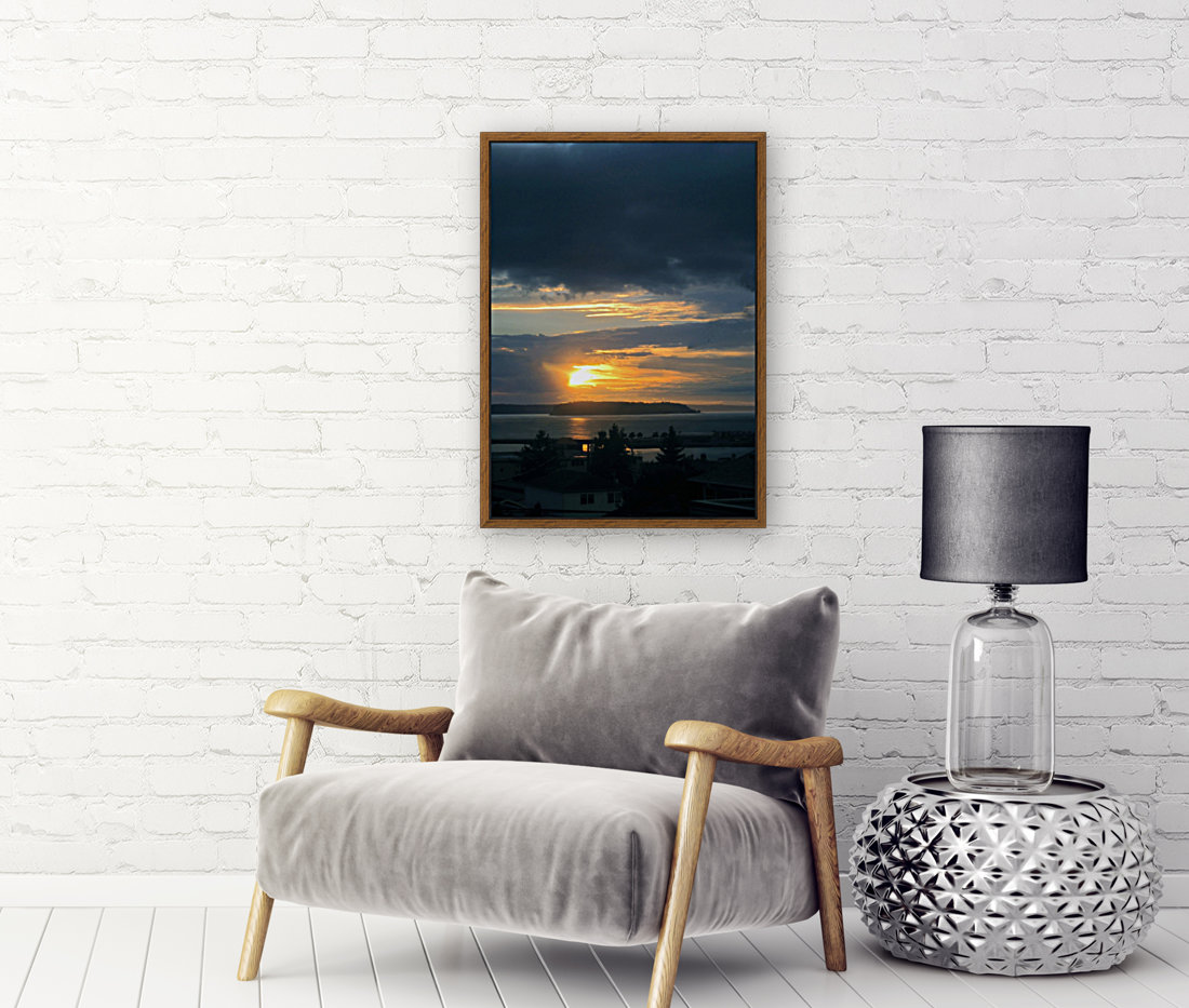 Smoky Blue Sunset Reproduction