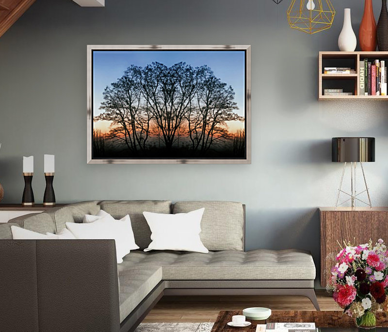 Abstract Tree Sunrise Reproduction