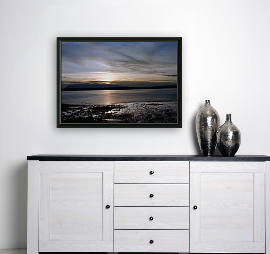 Blue Beach Sunset Reproduction