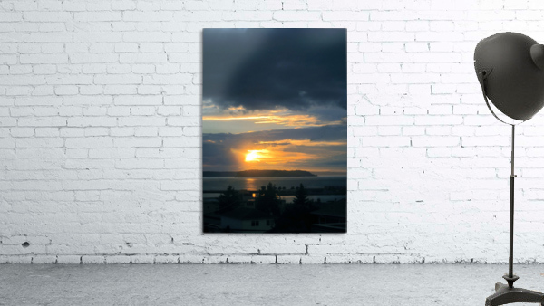 Smoky Blue Sunset Wall Preview