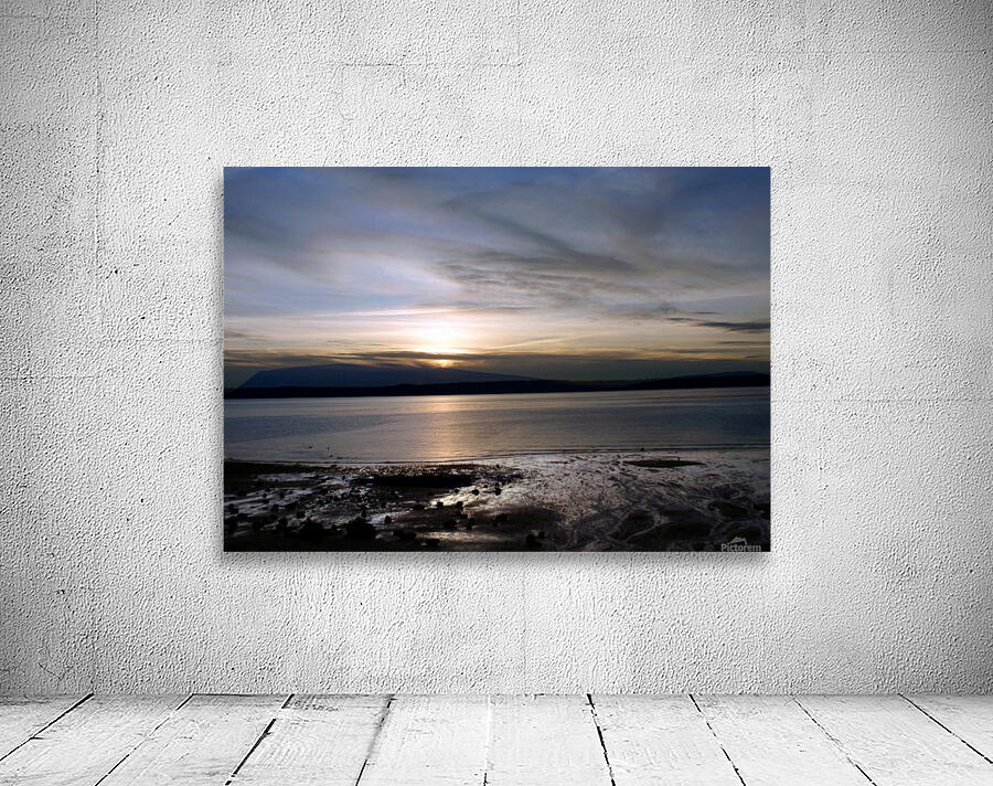 Blue Beach Sunset Wall Preview