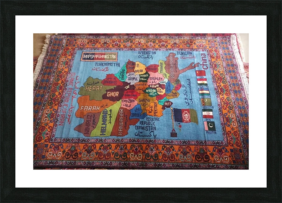 war rugs 3 Picture Frame print