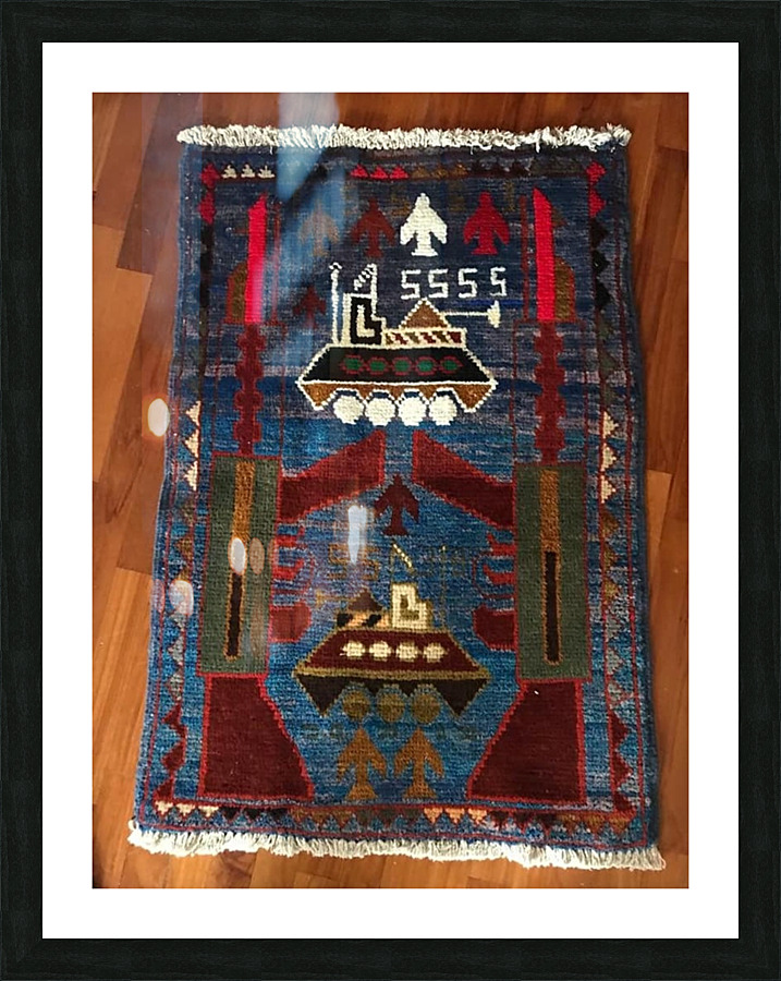 war rugs 4 Picture Frame print
