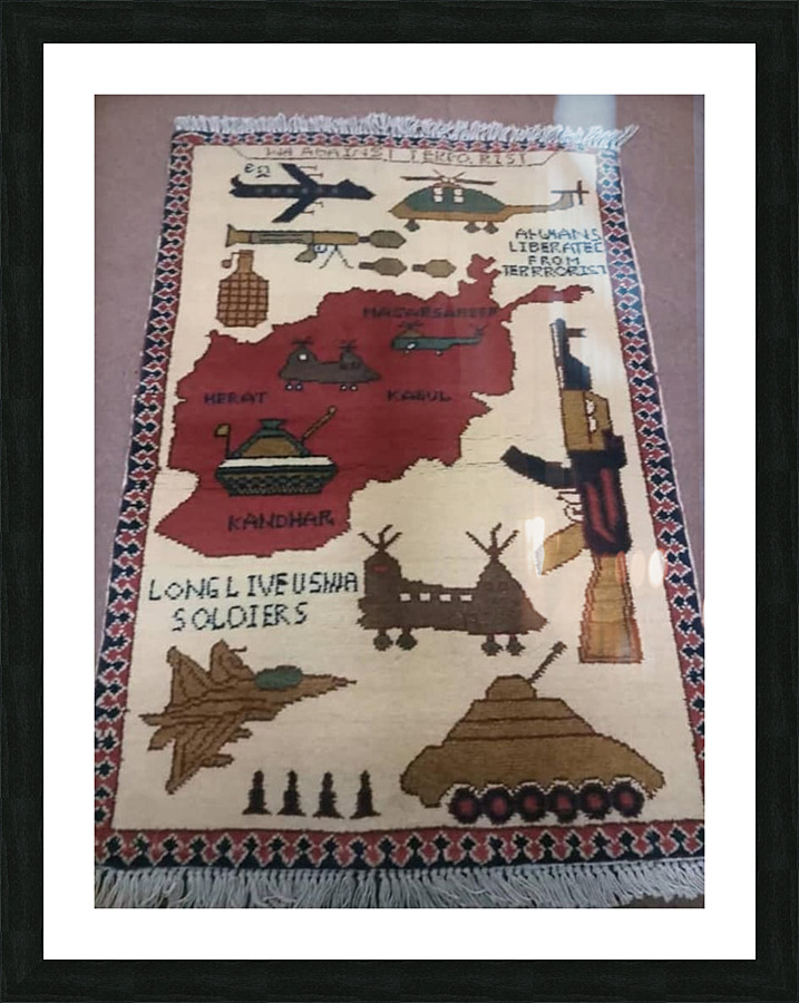 war rugs 8 Picture Frame print