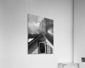 Black Bird on roof Acrylic Print