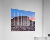 Red rock at sunset Acrylic Print