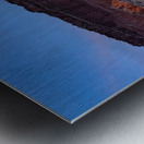 Red rock at sunset Metal print