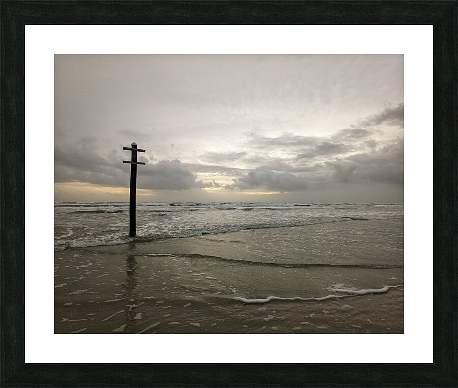 Ocean Pole Picture Frame print