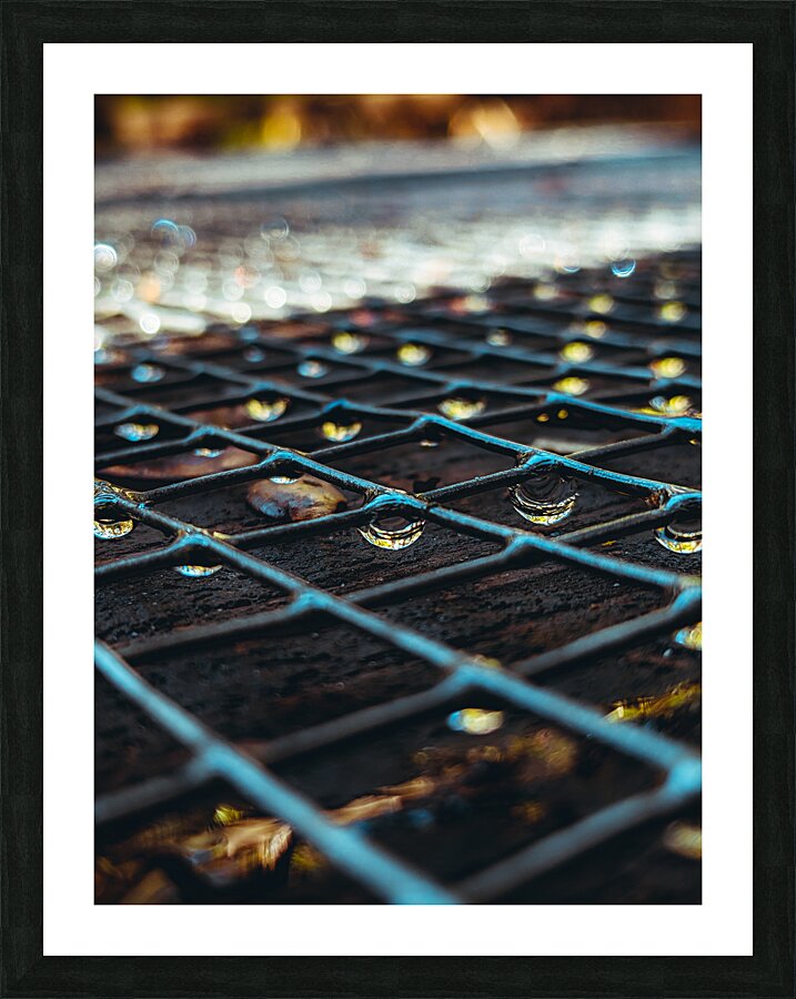 Metal Drip Picture Frame print