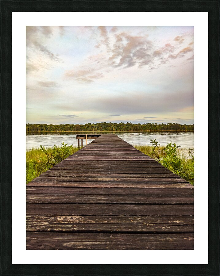 Summer Dock Picture Frame print