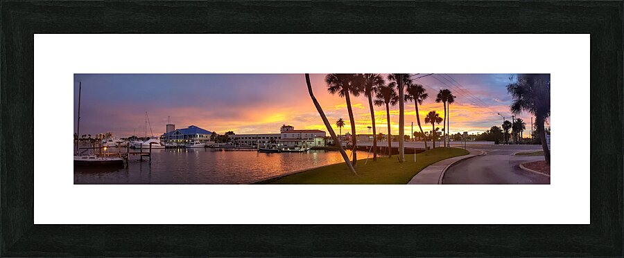 Panoramic Sunset Picture Frame print
