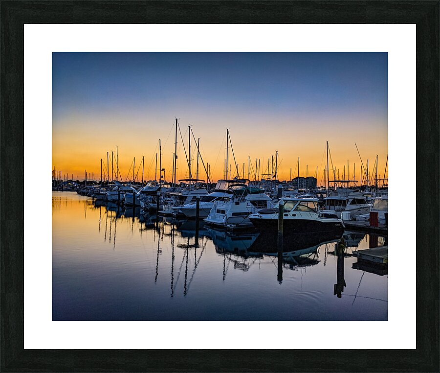 Marina Sunrise Picture Frame print