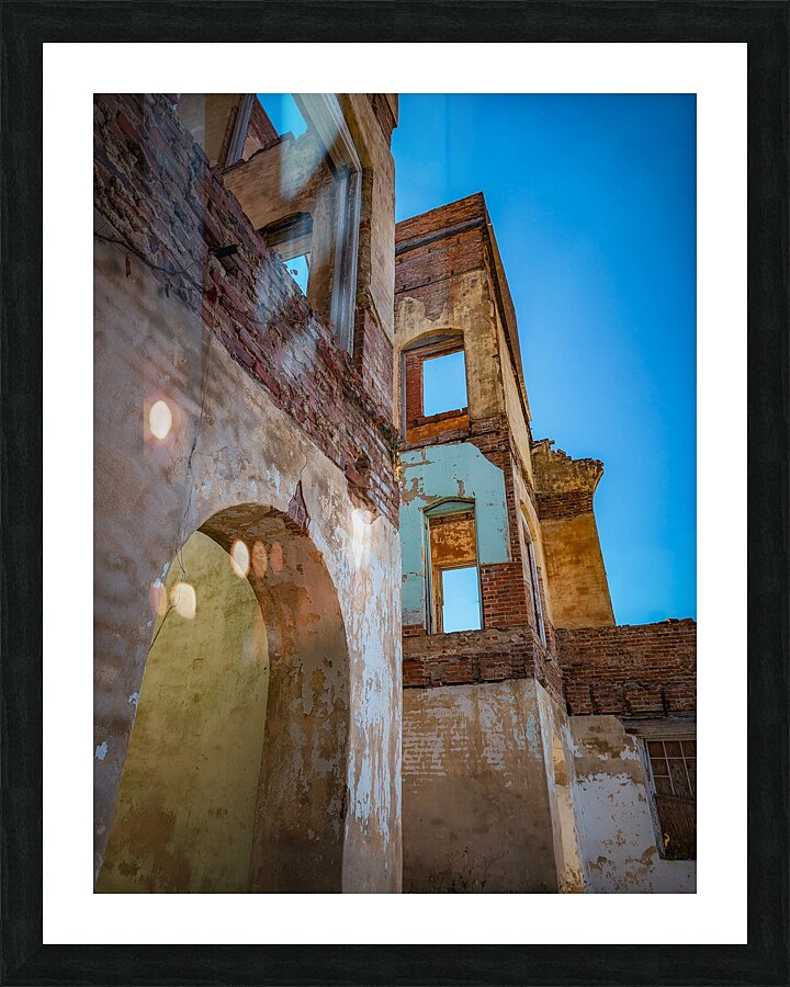 Abandoned Church Walls Picture Frame print
