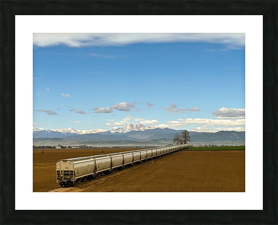 train Picture Frame print