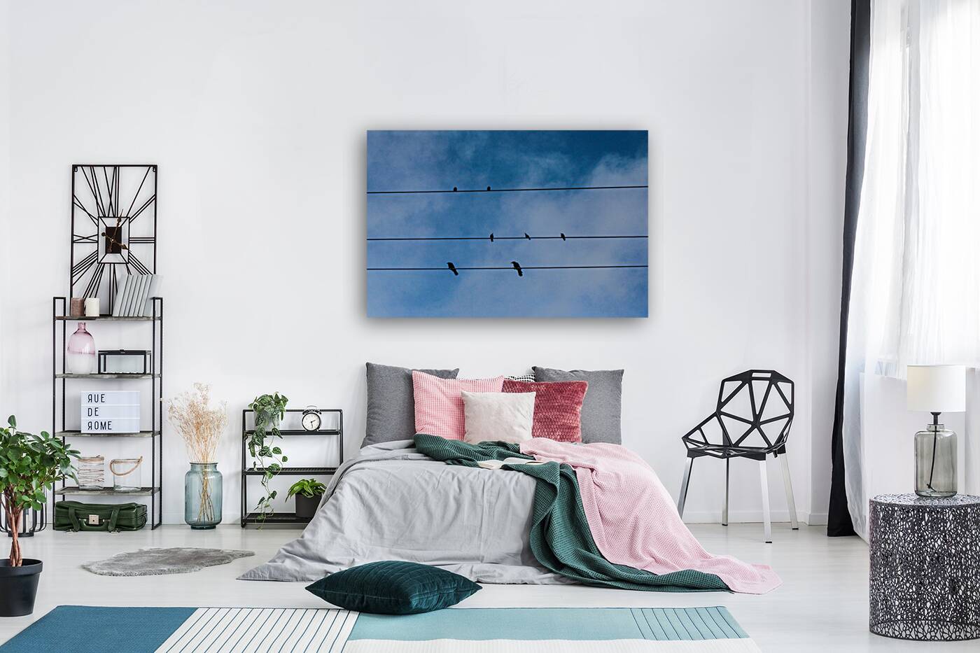 Birds on a wire Reproduction