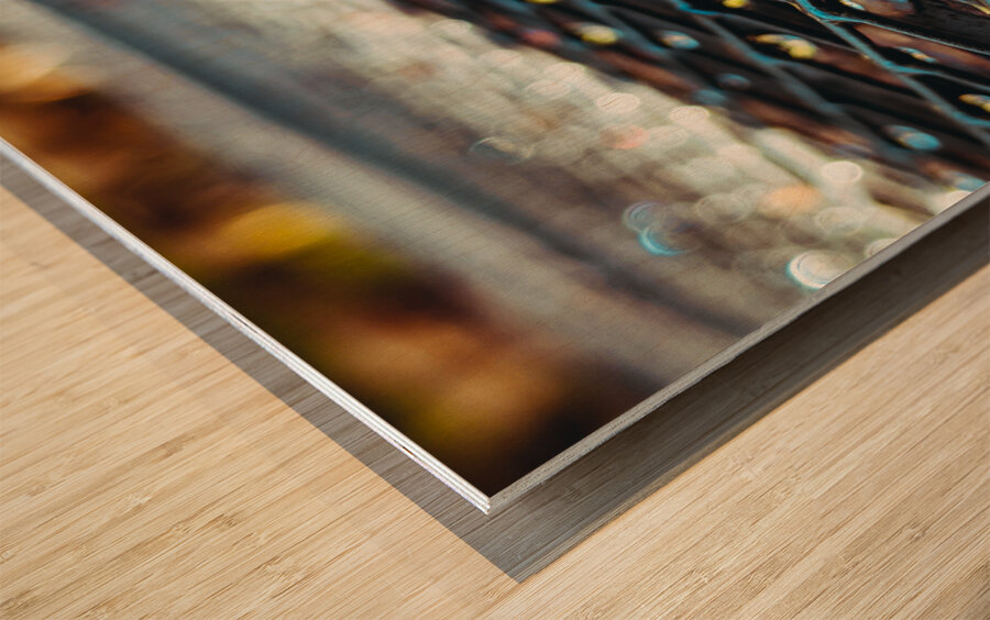 Metal Drip Wood print