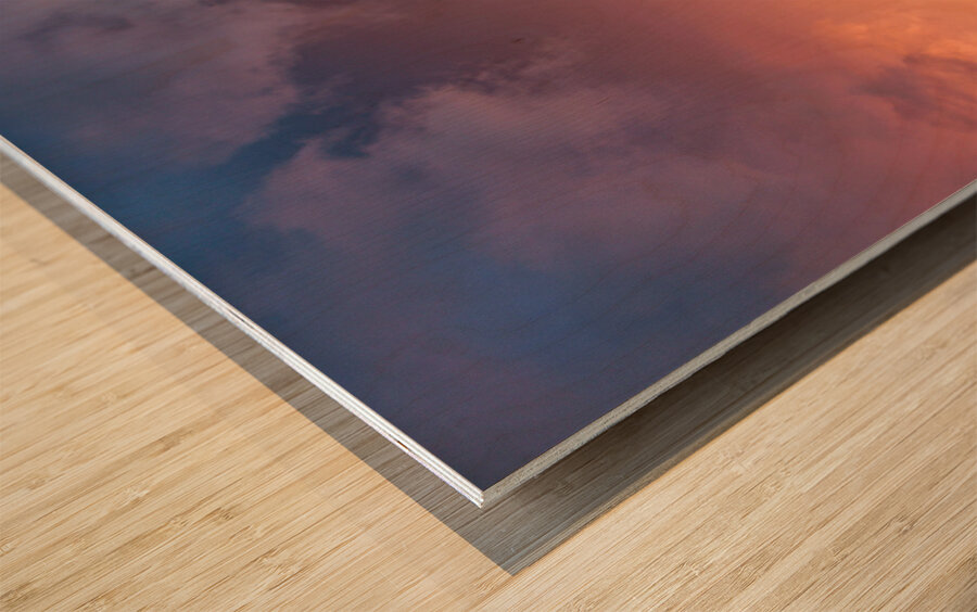 Daytona Beach Sunset Wood print