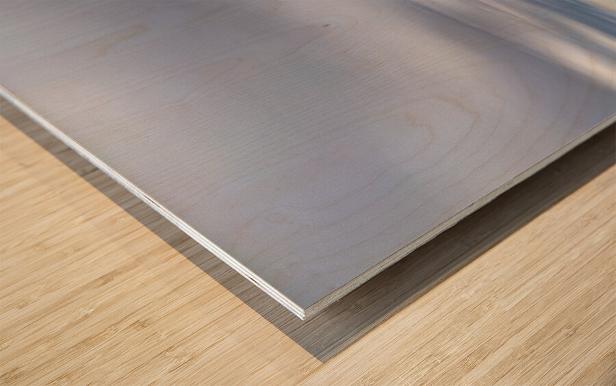 Lone Tree Wood print