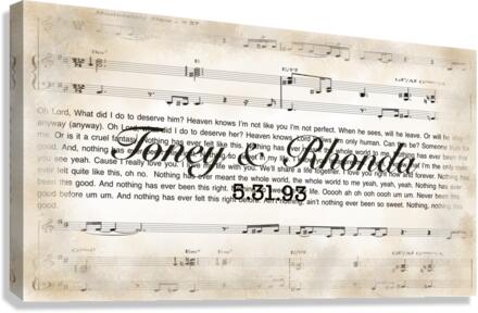 Our Song Canvas Print
