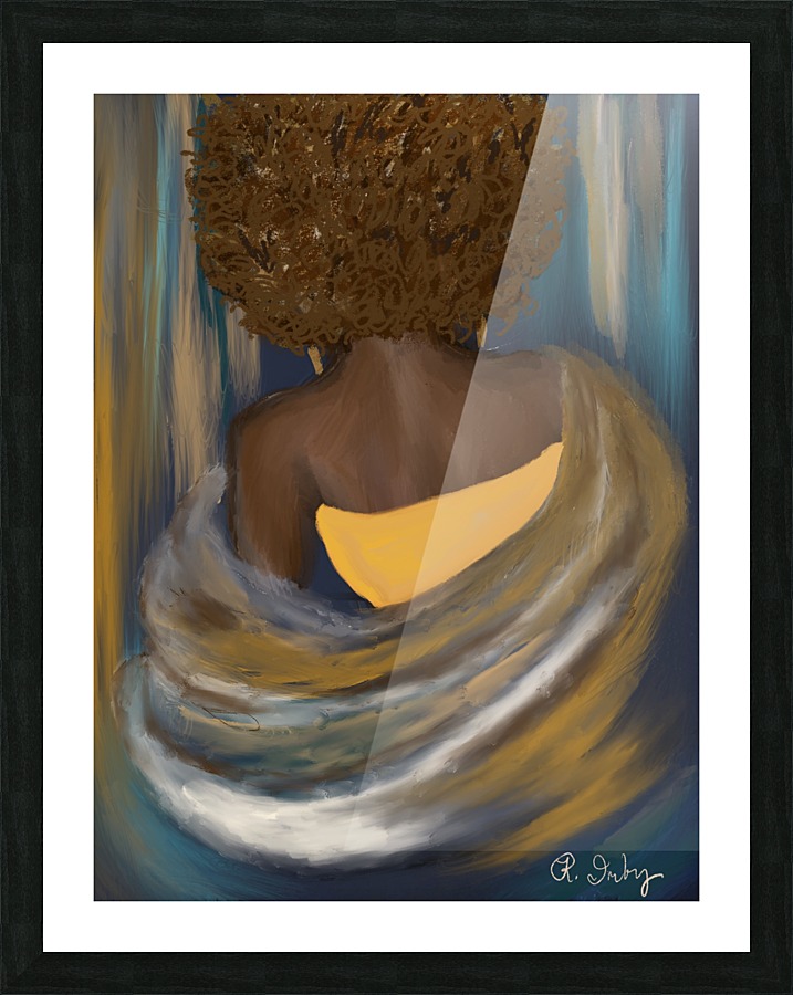 Golden Picture Frame print