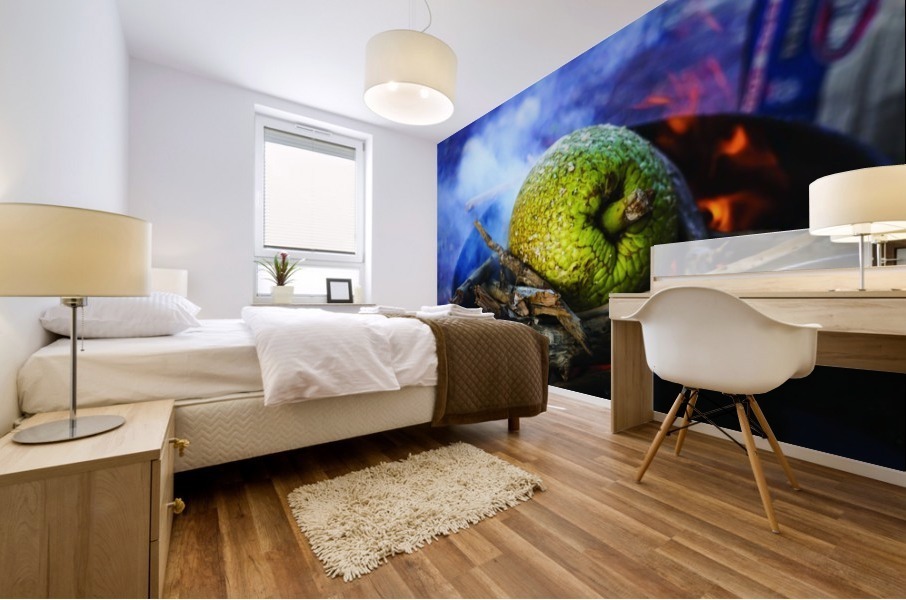 Fiery Breadfruit Mural print